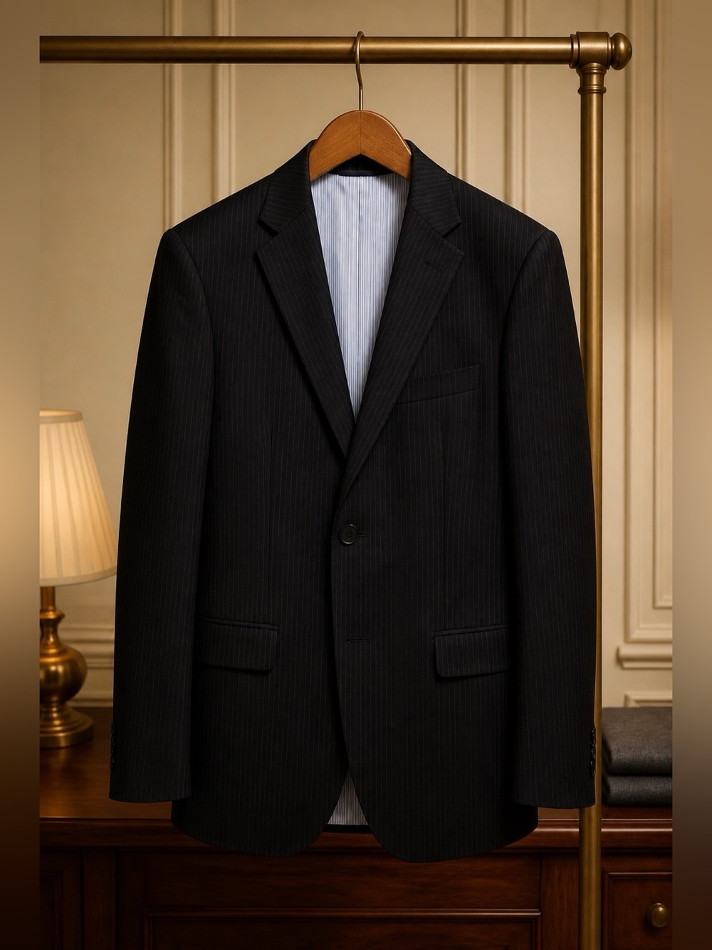 BLUE Pinstripe Tommy HILFIGER Blazer Size Med
